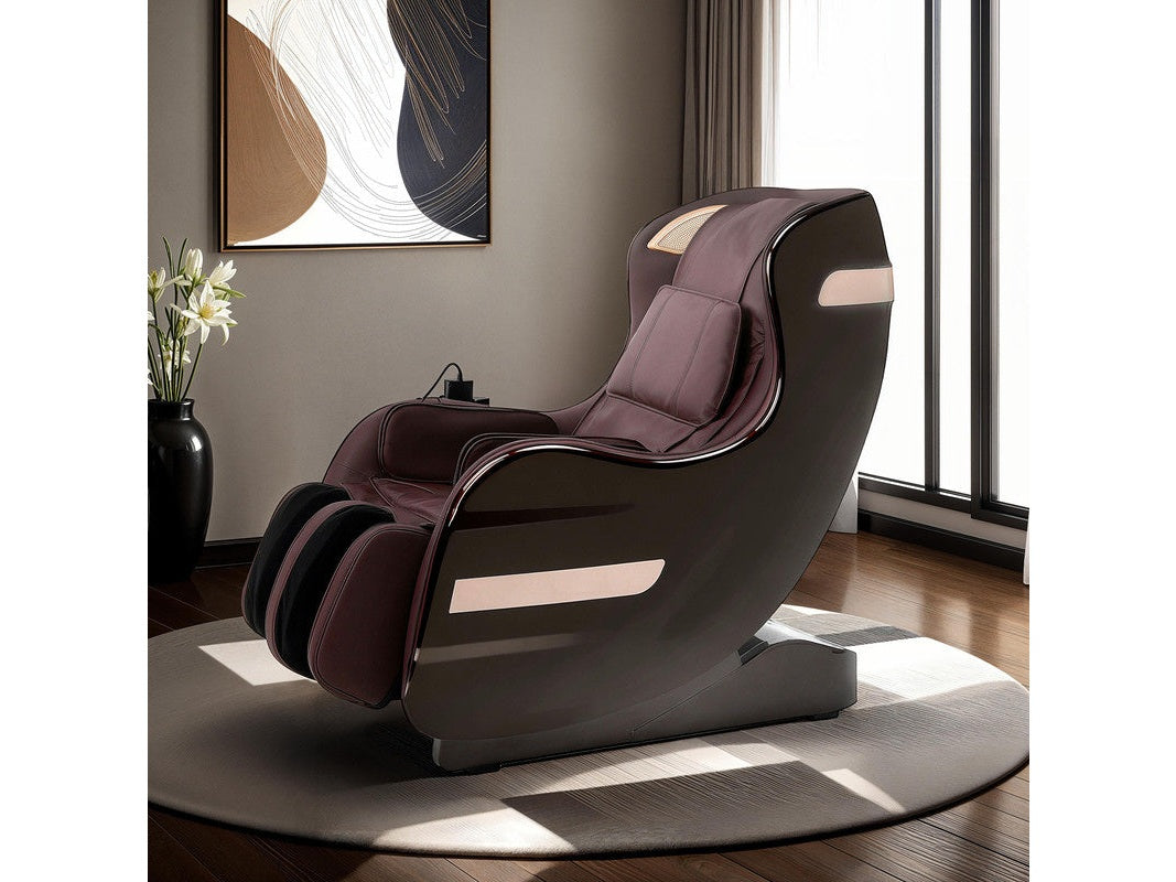 Martinus Brown/Beige Massage Chair 3D Back Roller