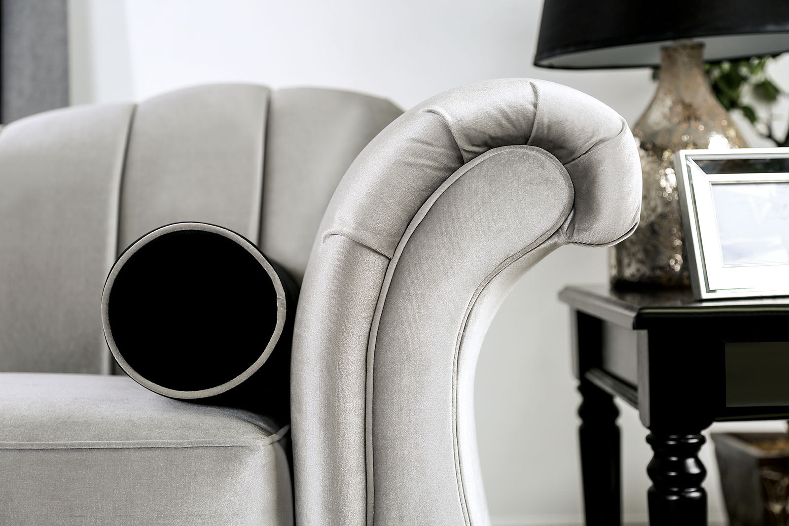 Marvin Pewter Loveseat