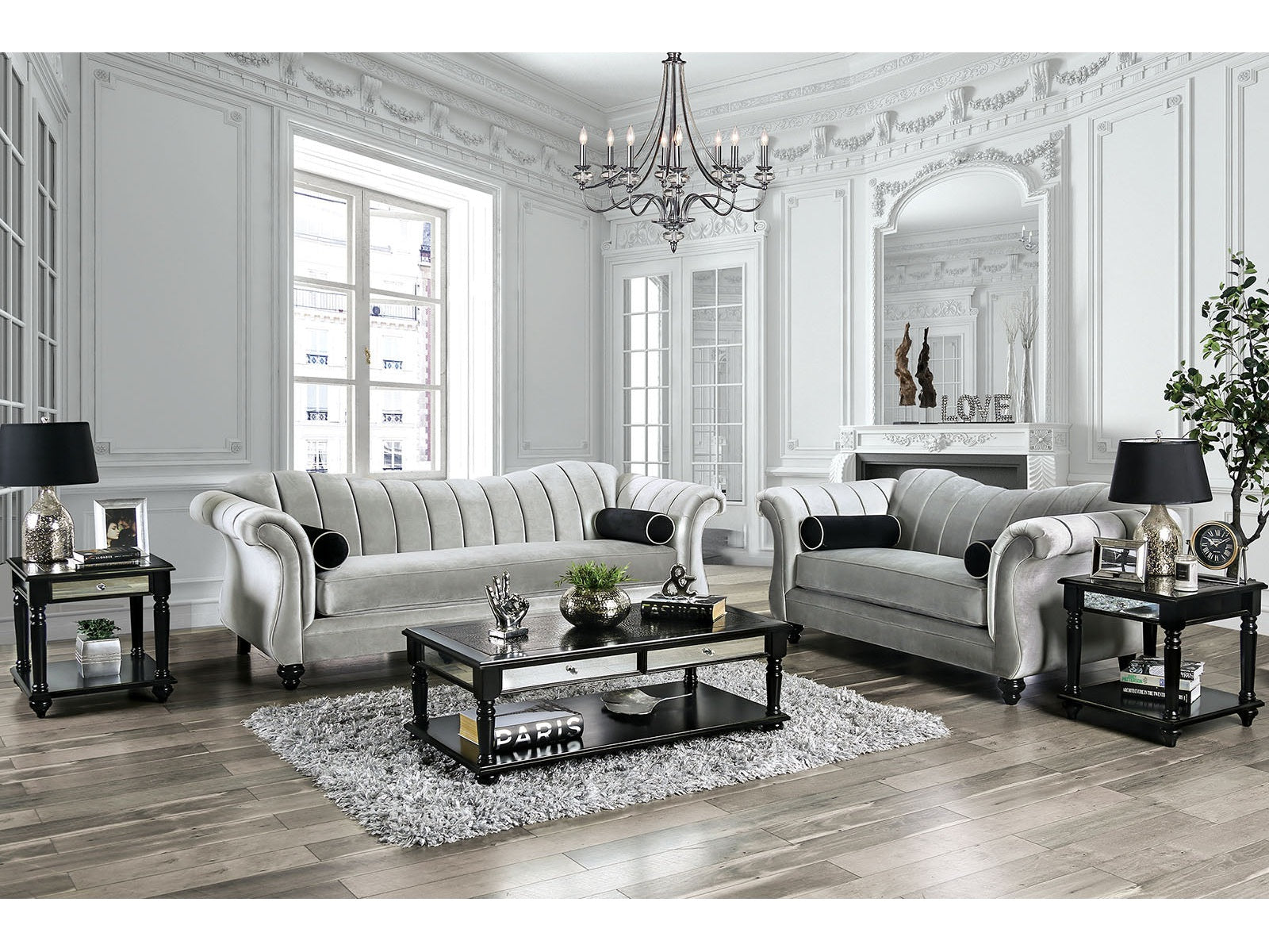 Marvin Pewter Sofa & Loveseat