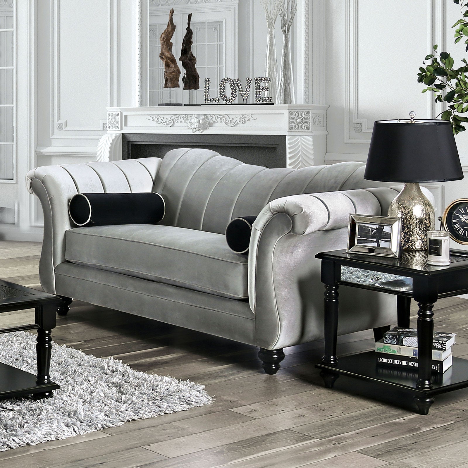 Marvin Pewter Sofa & Loveseat