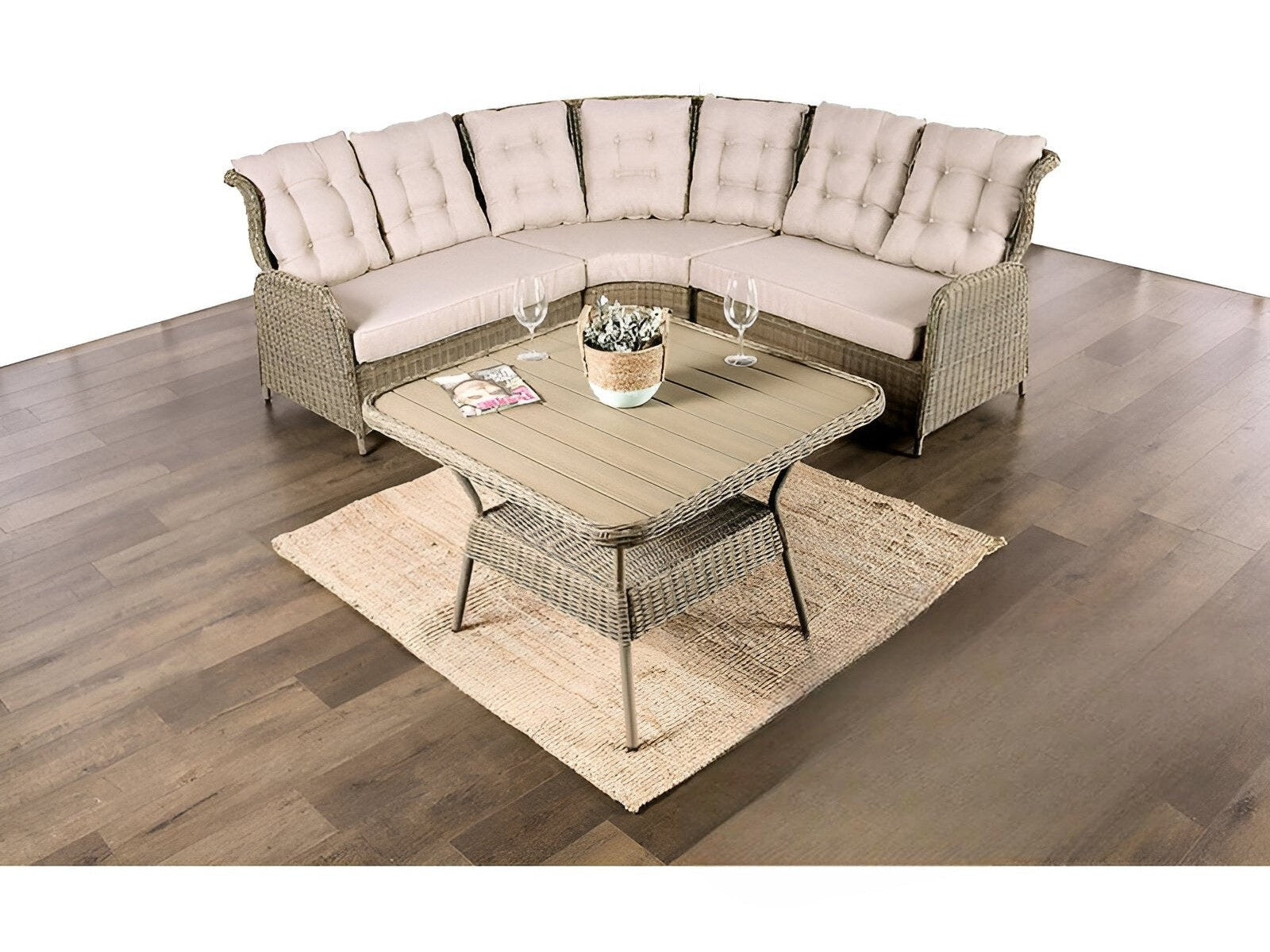 Mashala Natural Patio Set