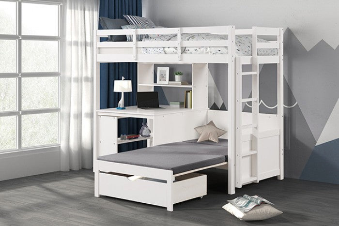 Mateo White Bunk Bed