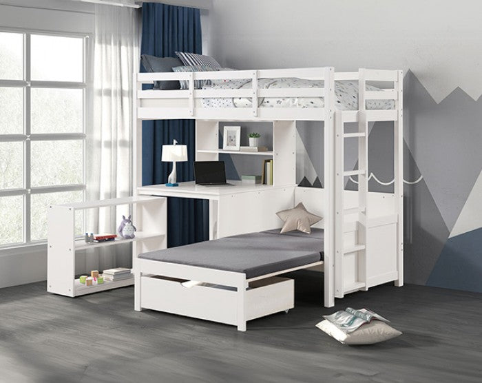 Mateo White Bunk Bed