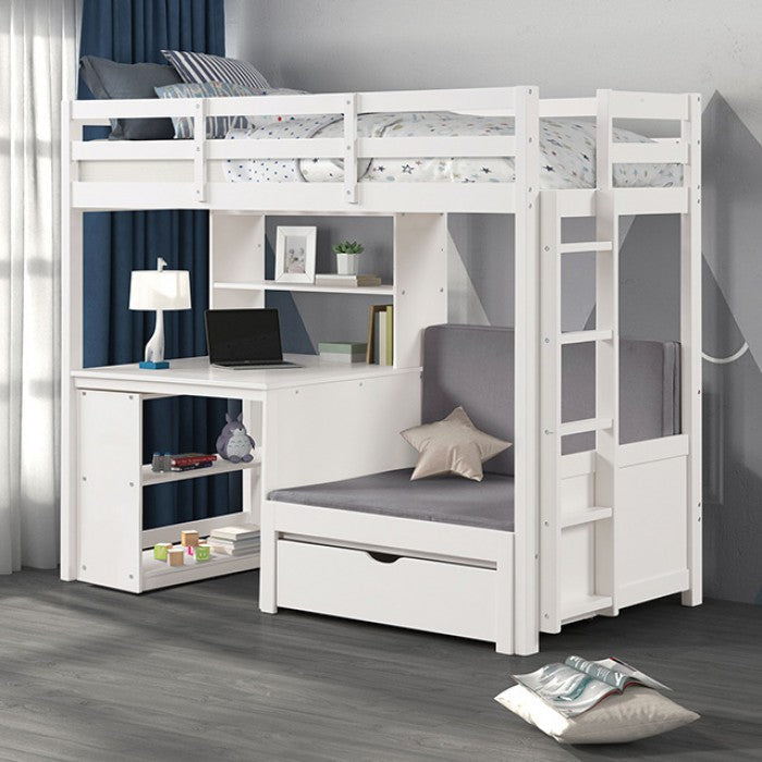 Mateo White Bunk Bed
