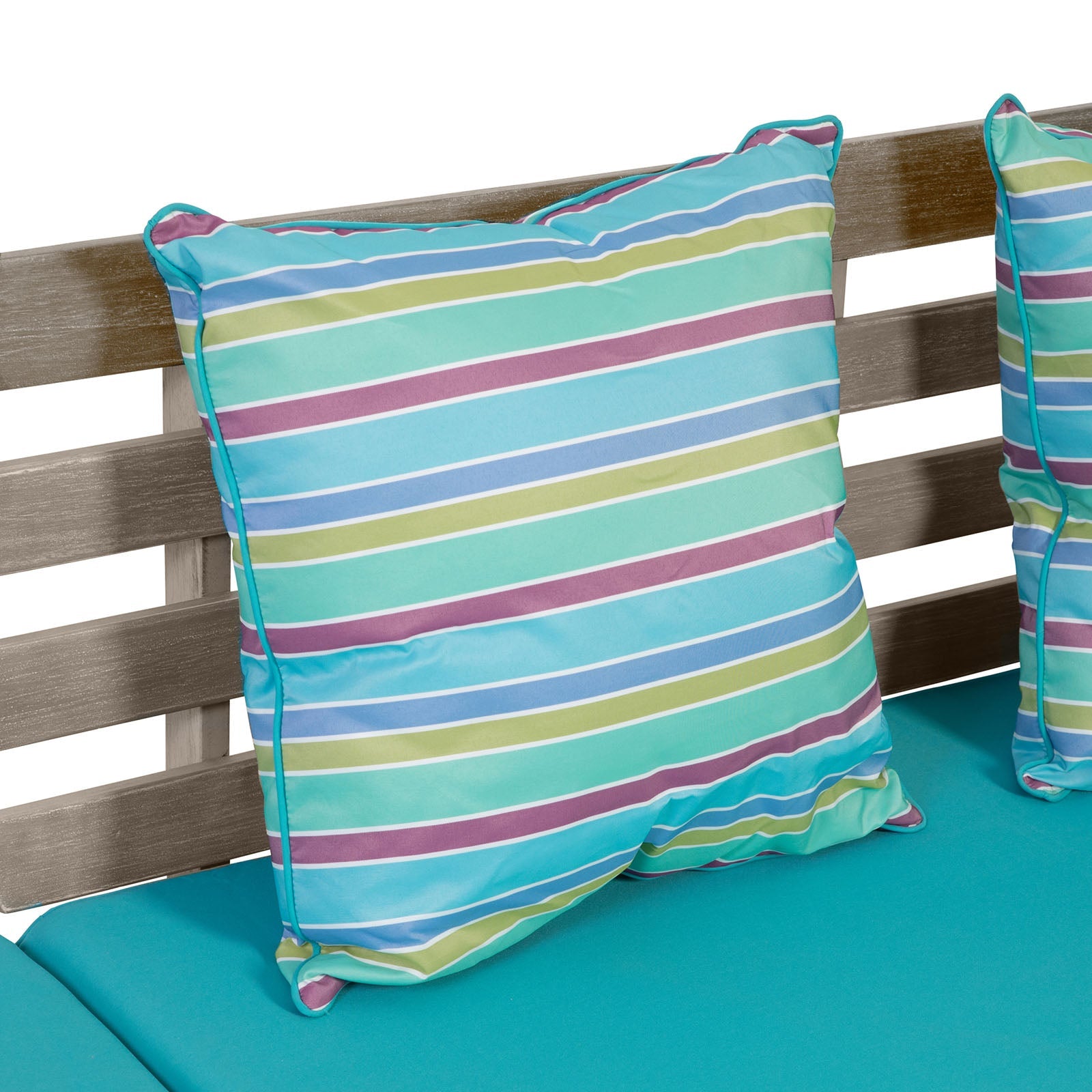 Maui Gray/Turquoise Outdoor Daybed