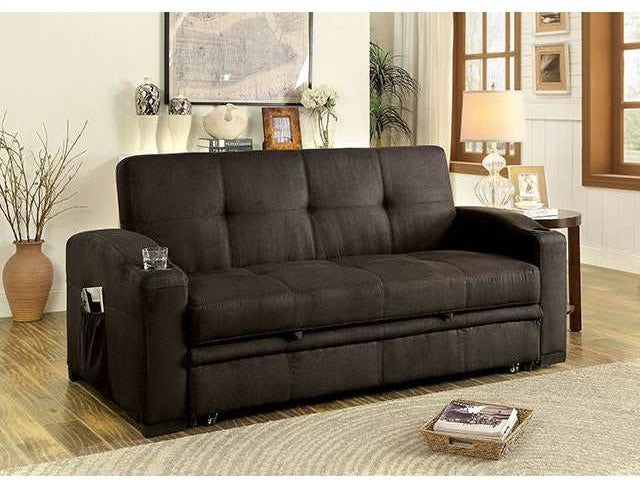 Mavis Dark Brown Futon Sofa