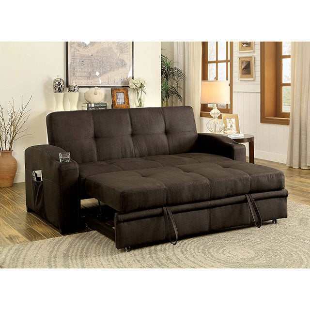 Mavis Dark Brown Futon Sofa