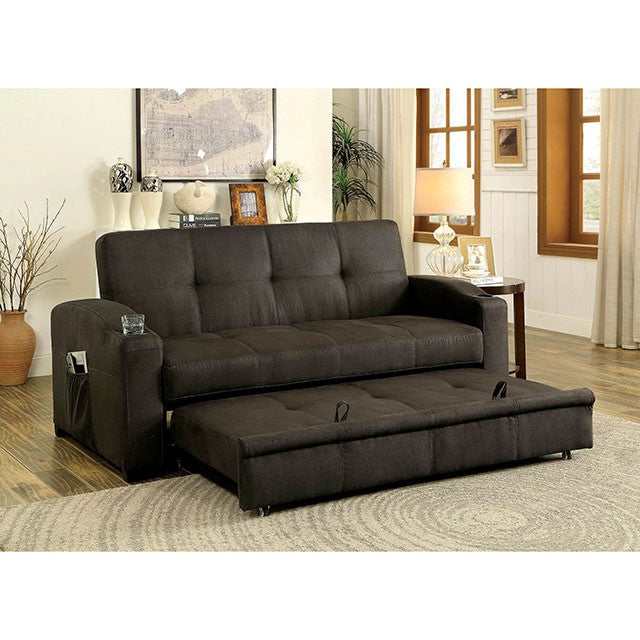 Mavis Dark Brown Futon Sofa