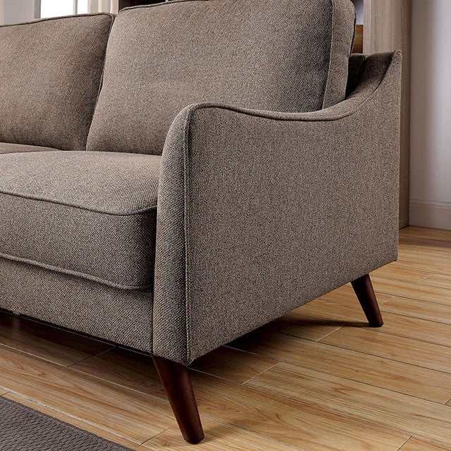 Maxime Light Brown Loveseat
