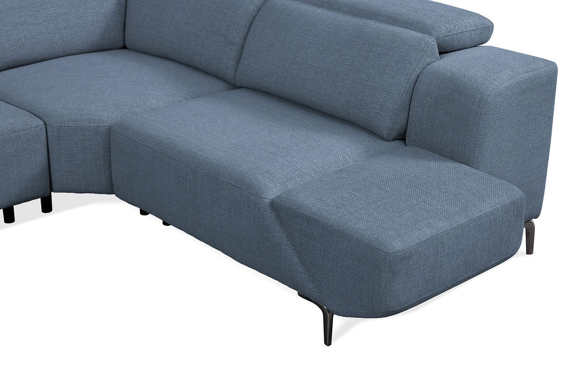 Melancton Blue Power Sectional