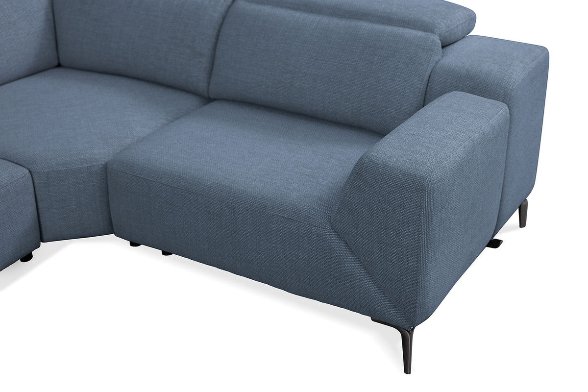 Melancton Blue Power Sectional