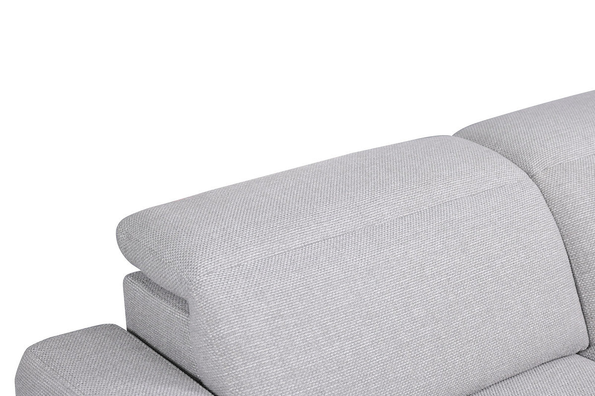Melancton Light Gray Power Sectional