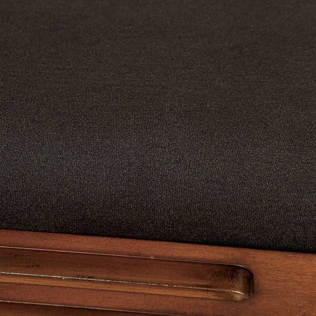 Melina Brown Cherry/Black Arm Chair