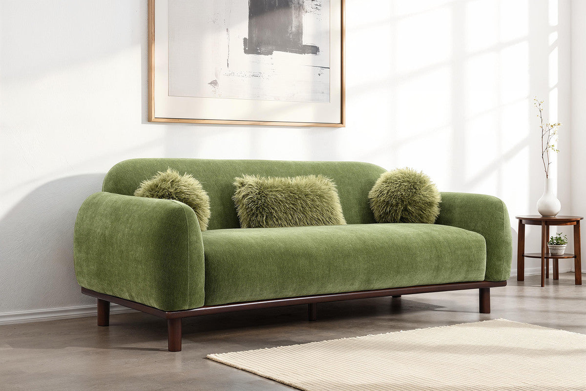 Mellone Olive Green Sofa