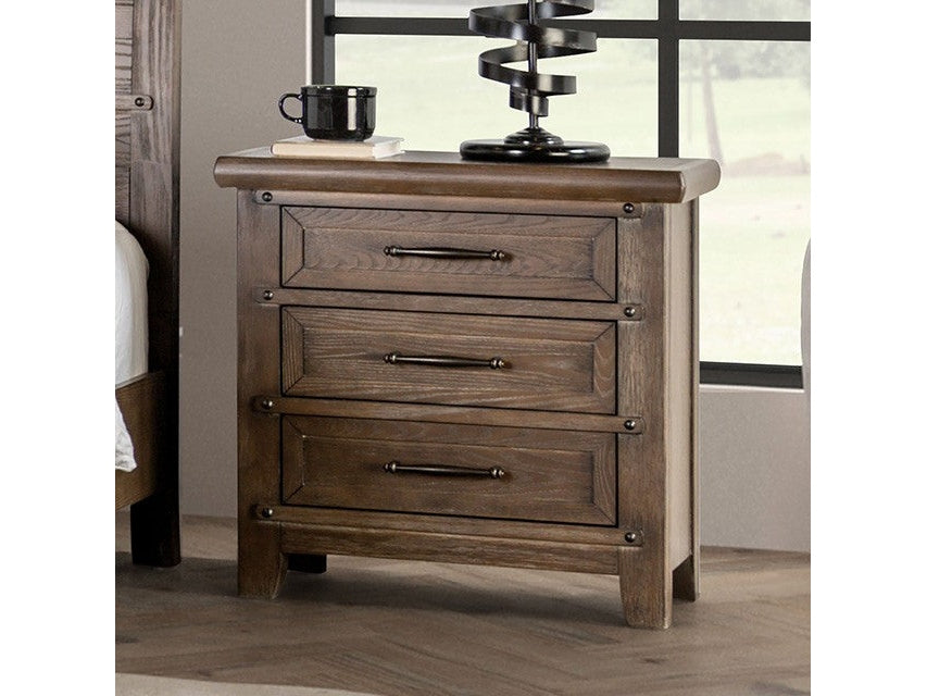 Merthyr Brown Nightstand