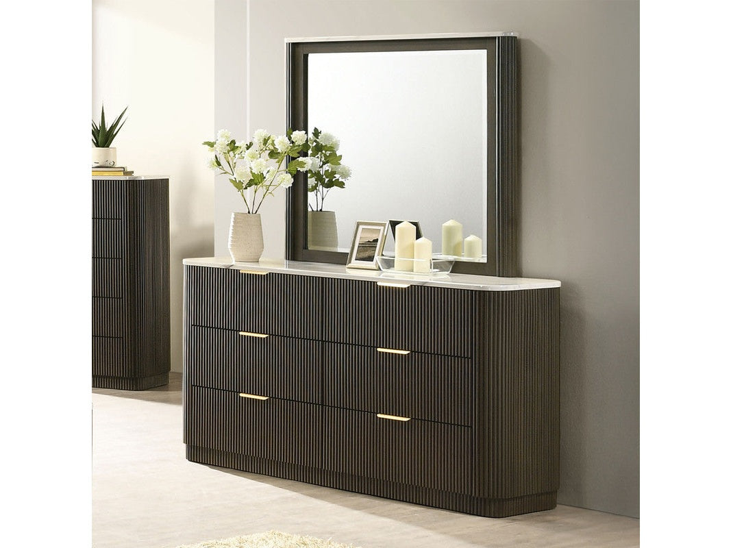 Merthyr Dark Walnut Dresser
