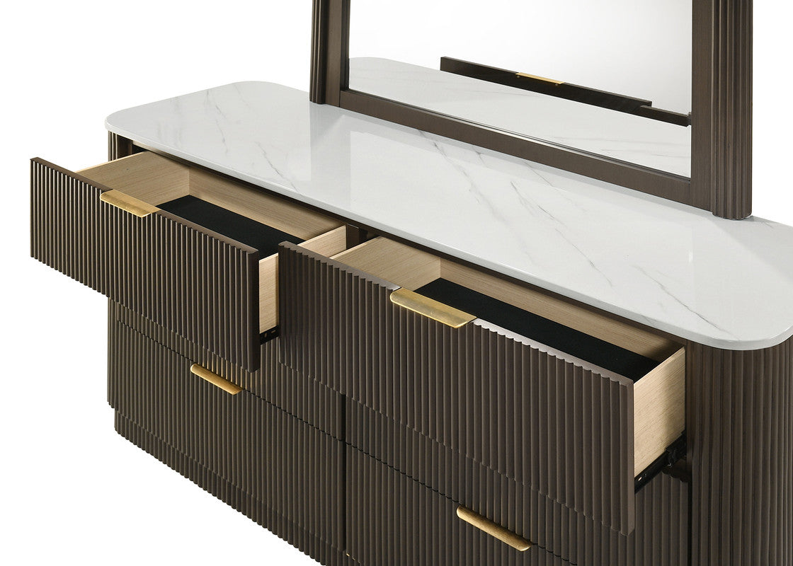 Merthyr Dark Walnut Dresser