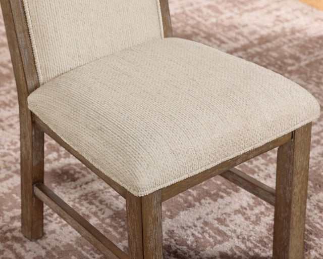 Monclova Rustic Oak/Beige Side Chair (Set of 2)