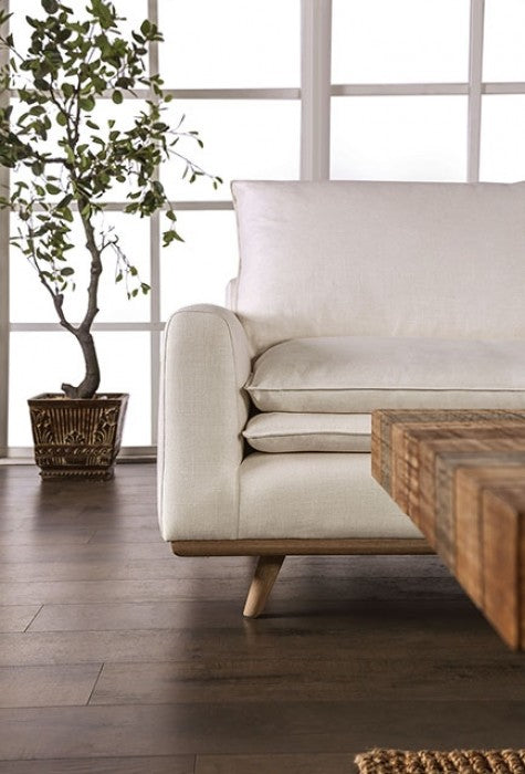 Monthey Oak/Linen White Sofa