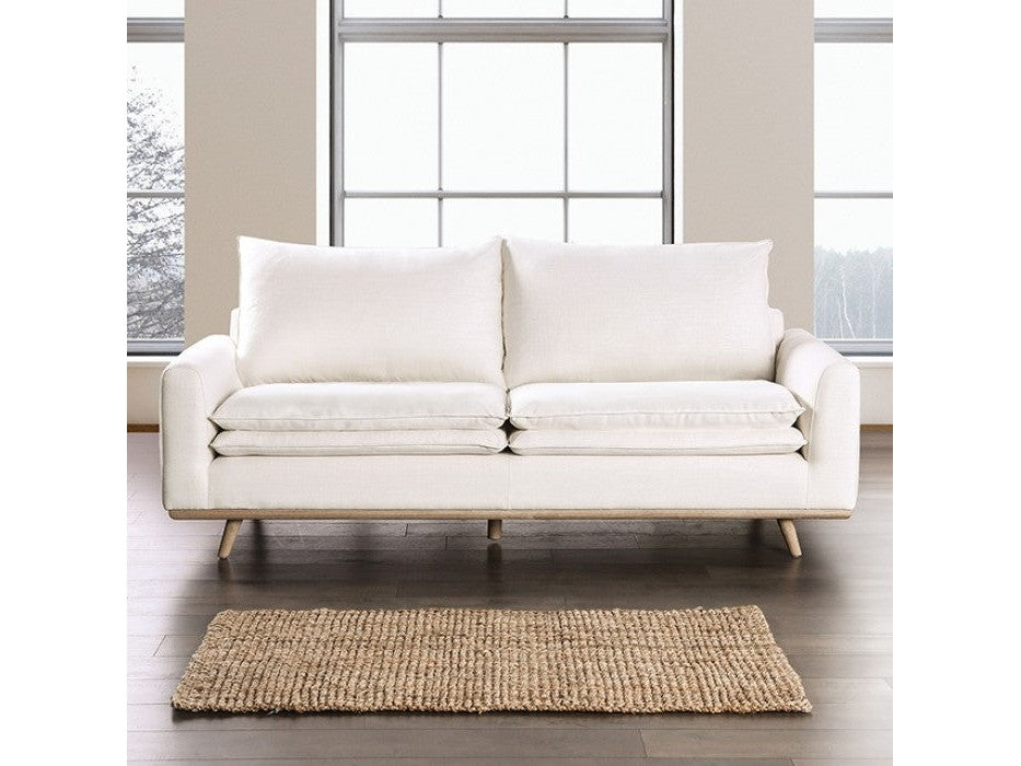 Monthey Oak/Linen White Sofa