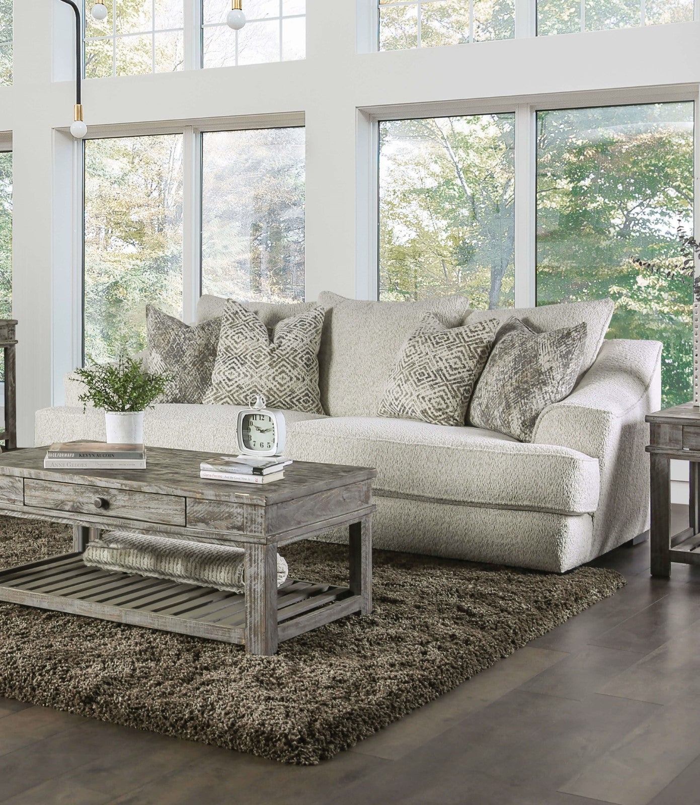 Moorpark Off-White Sofa & Loveseat