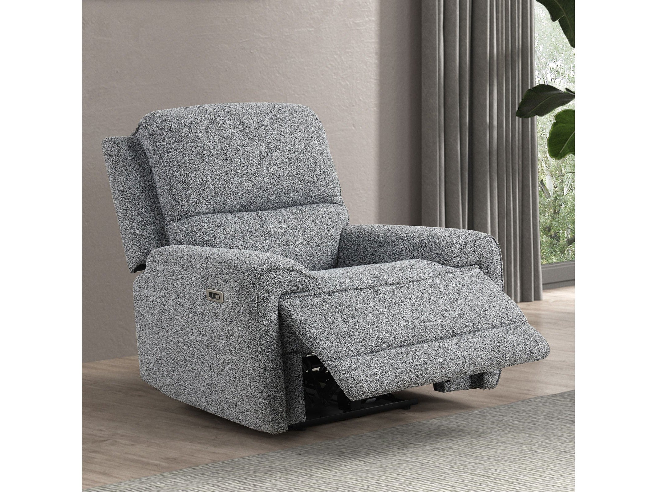 Morcote Gray Power Recliner