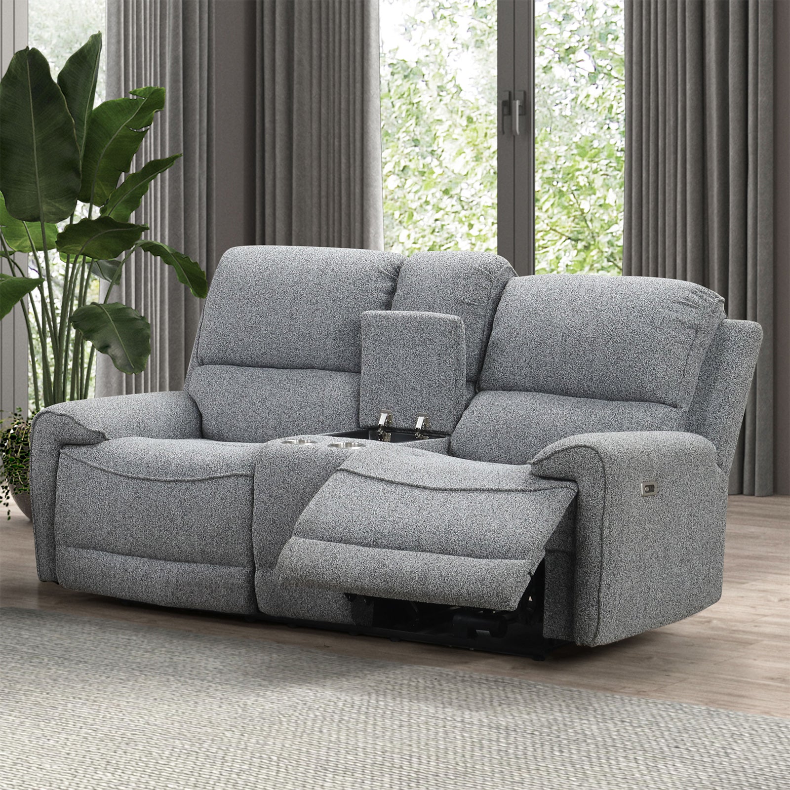 Morcote Gray Reclining Living Room Set