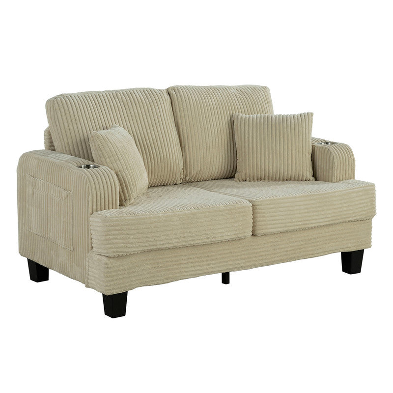 Moretaine Beige Loveseat
