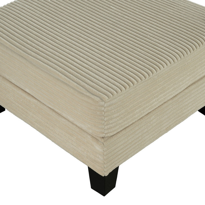 Moretaine Beige Storage Ottomen