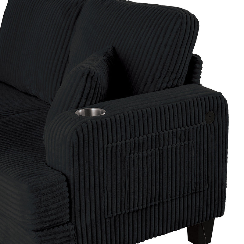 Moretaine Black Sofa