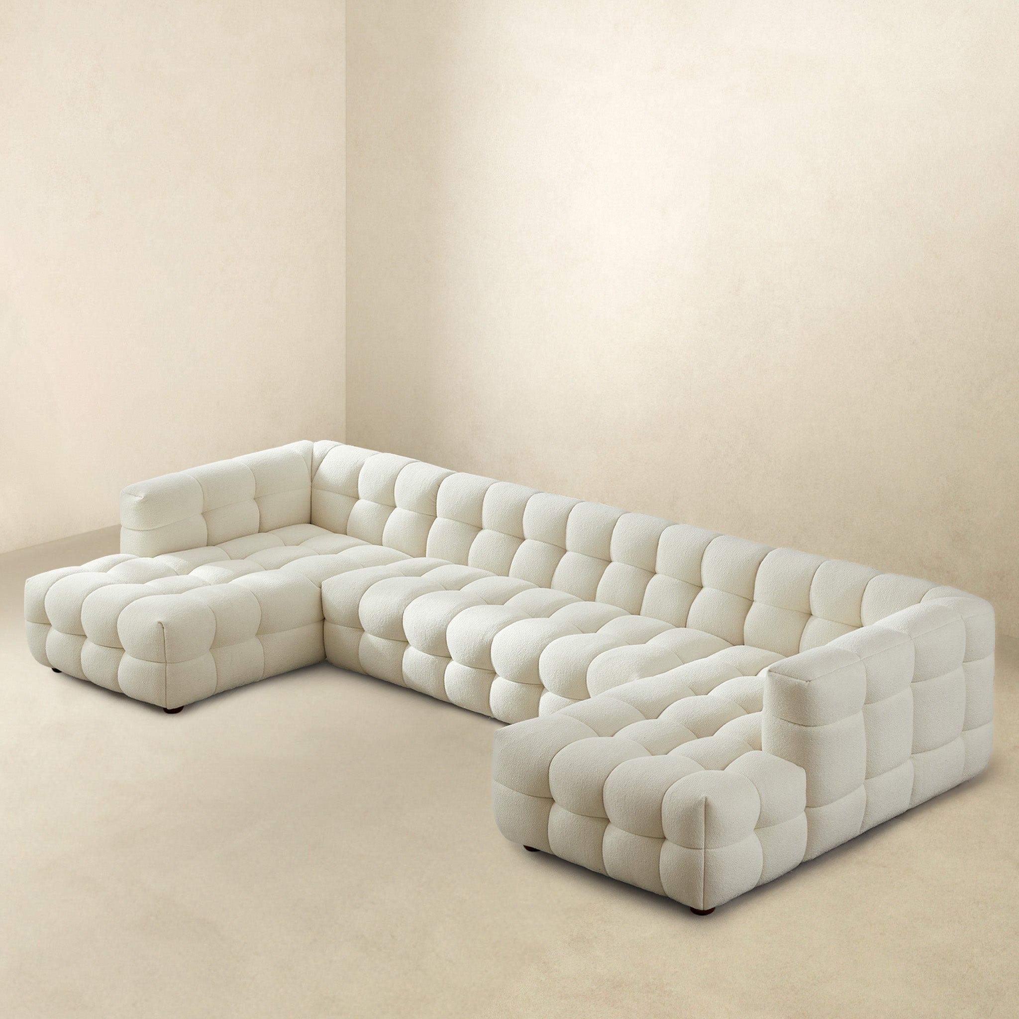 Morrison U Shape Corner Sofa - Cream Boucle