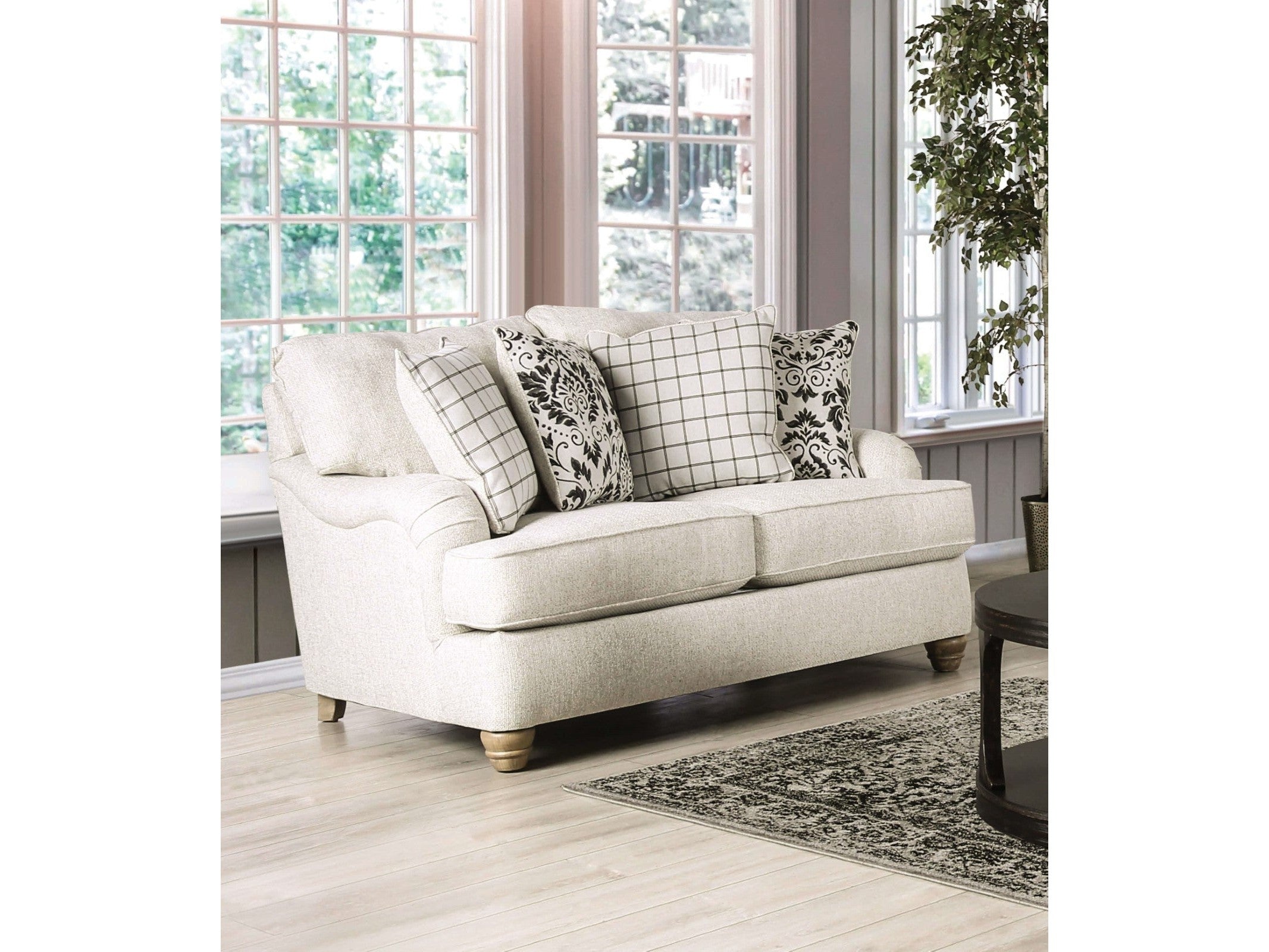Mossley Ivory Loveseat