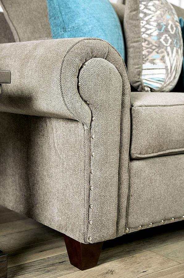 Mott Gray Stationary Sofa & Loveseat 2pc