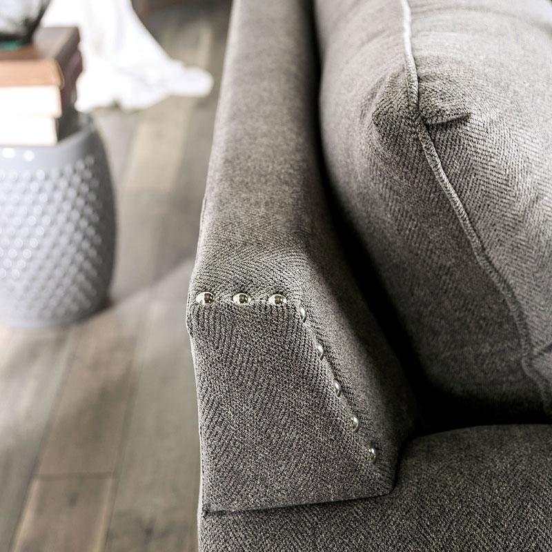 Mott Gray Stationary Sofa & Loveseat 2pc
