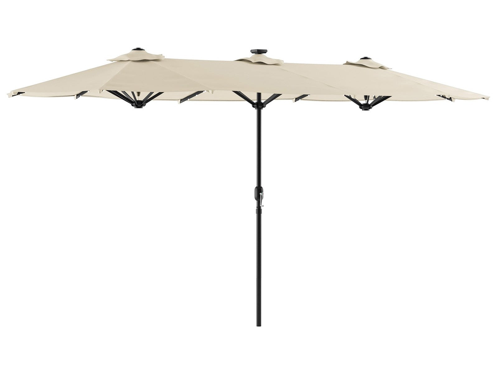 Musa Canvas Stone Rectangular Market Umbrella