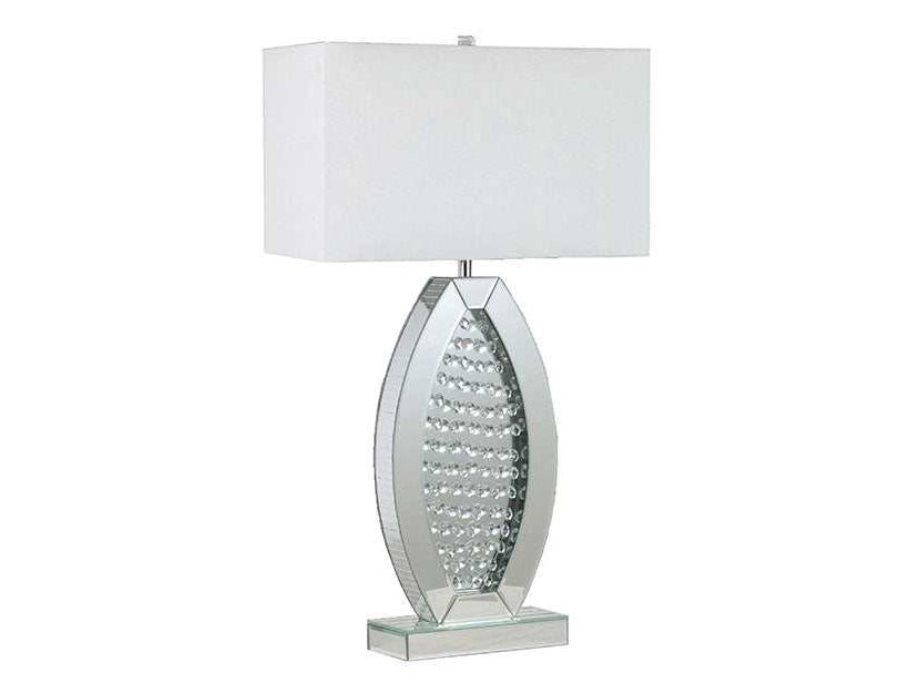 Myda Silver/White Table Lamp