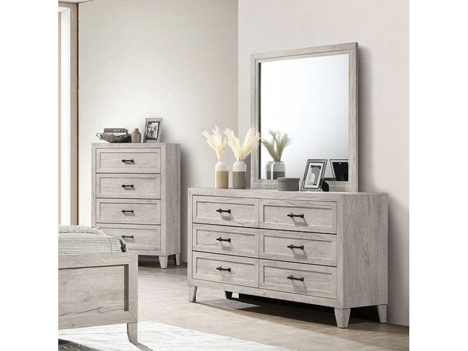 Mysen White Wash Dresser