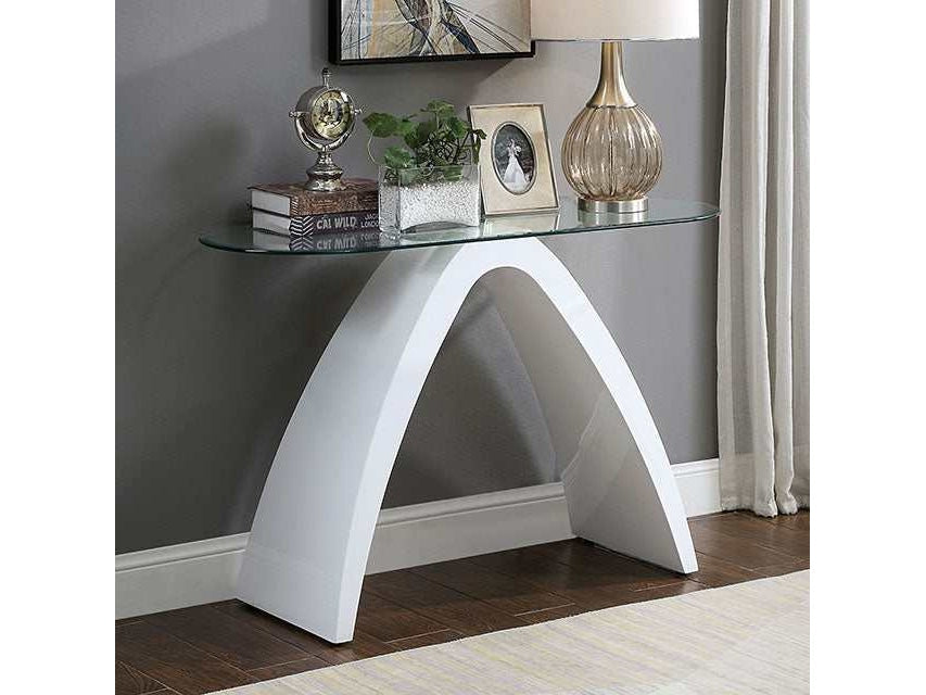 Nahara White Sofa Table
