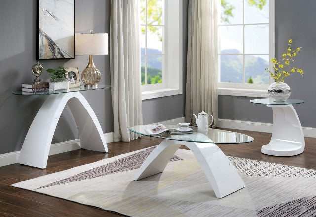 Nahara White Sofa Table