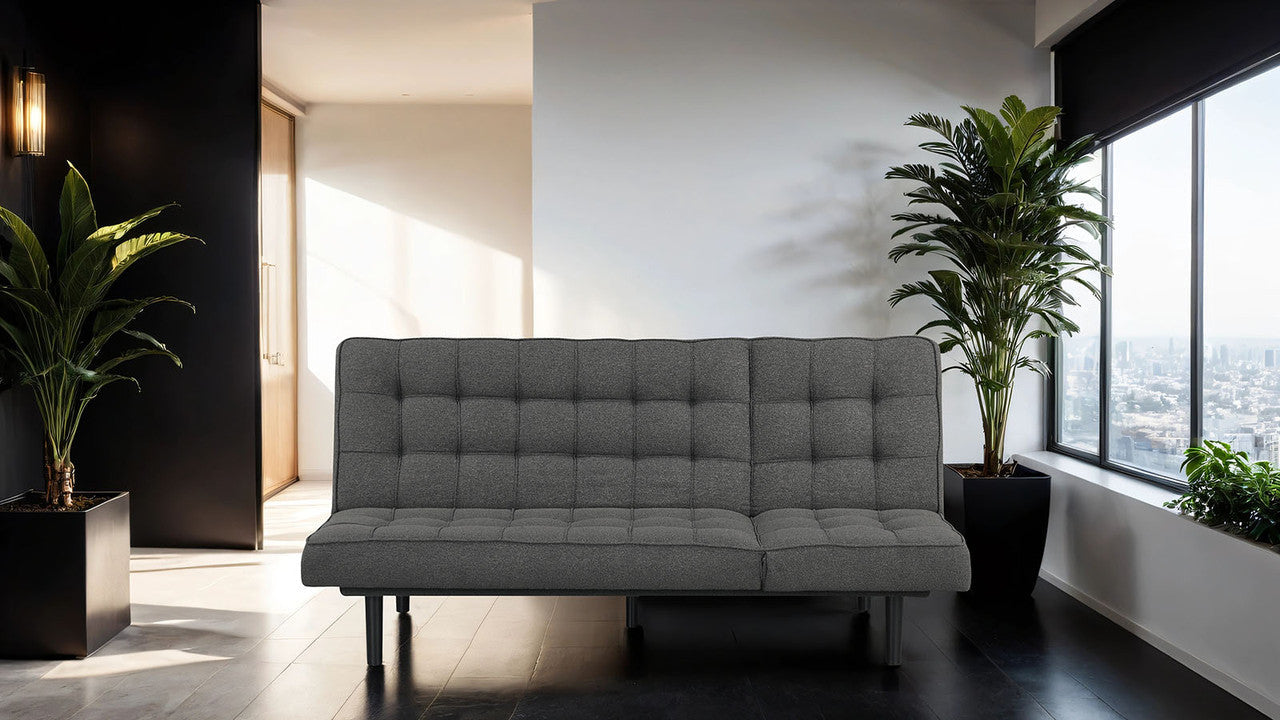 Napervill Dark Gray Futon Sofa