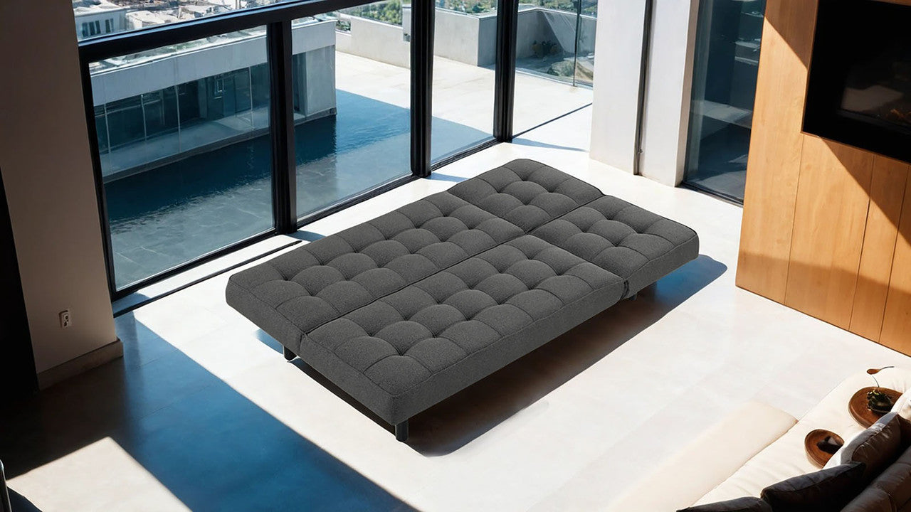 Napervill Dark Gray Futon Sofa