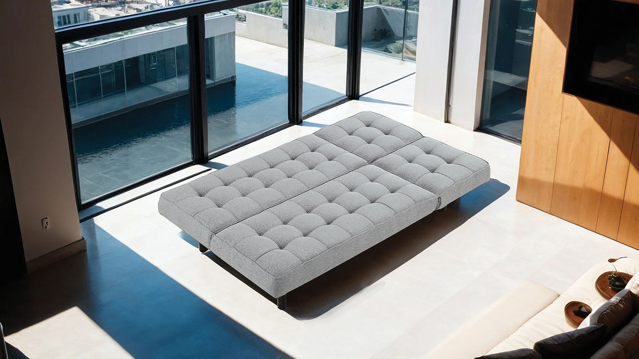 Napervill Light Gray Futon Sofa