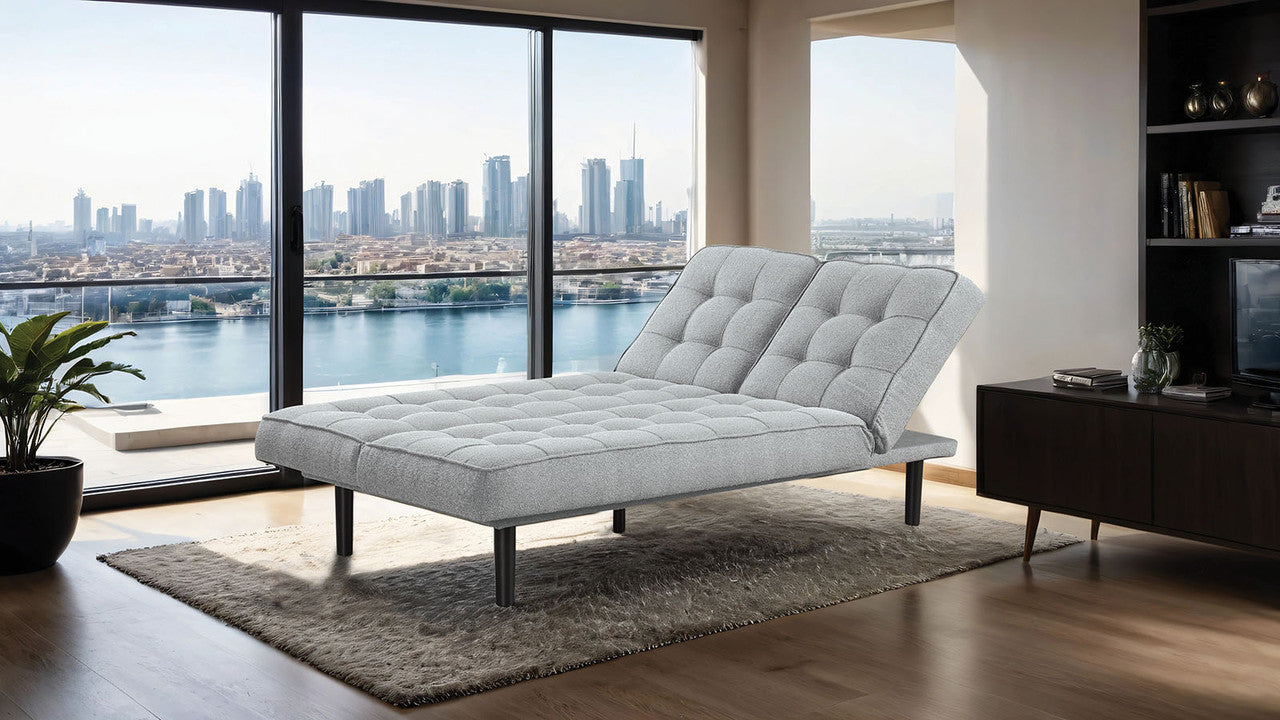 Napervill Light Gray Futon Sofa