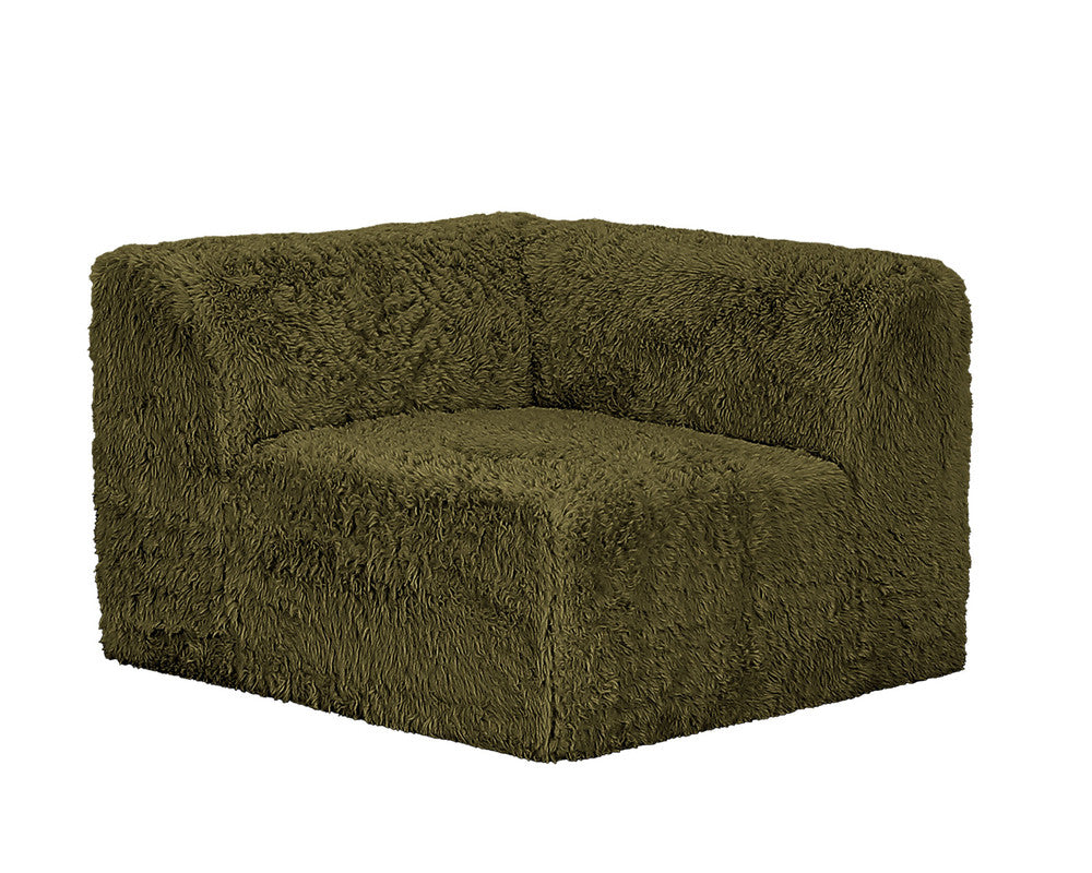 Nappi Olive Green L-Sectional A