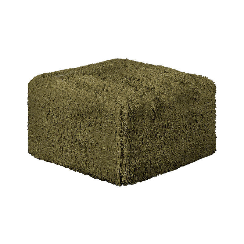 Nappi Olive Green Large L-Sectional w/ Ottoman