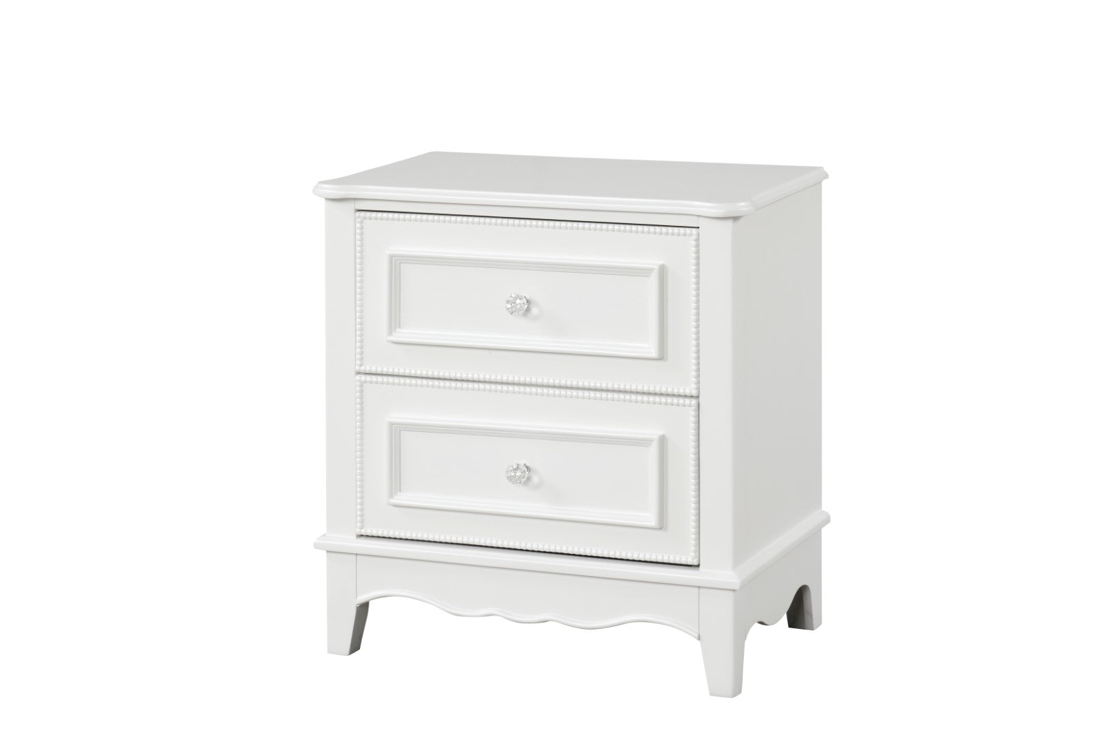Naucalpan White Twin 5 Piece Bedroom Set w/2 Nightstands