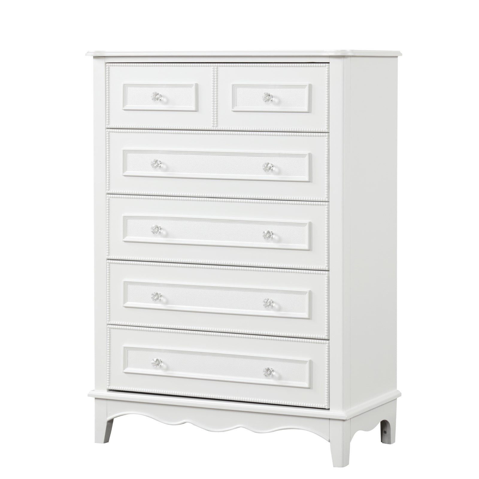 Naucalpan White Twin 5 Piece Bedroom Set w/Chest