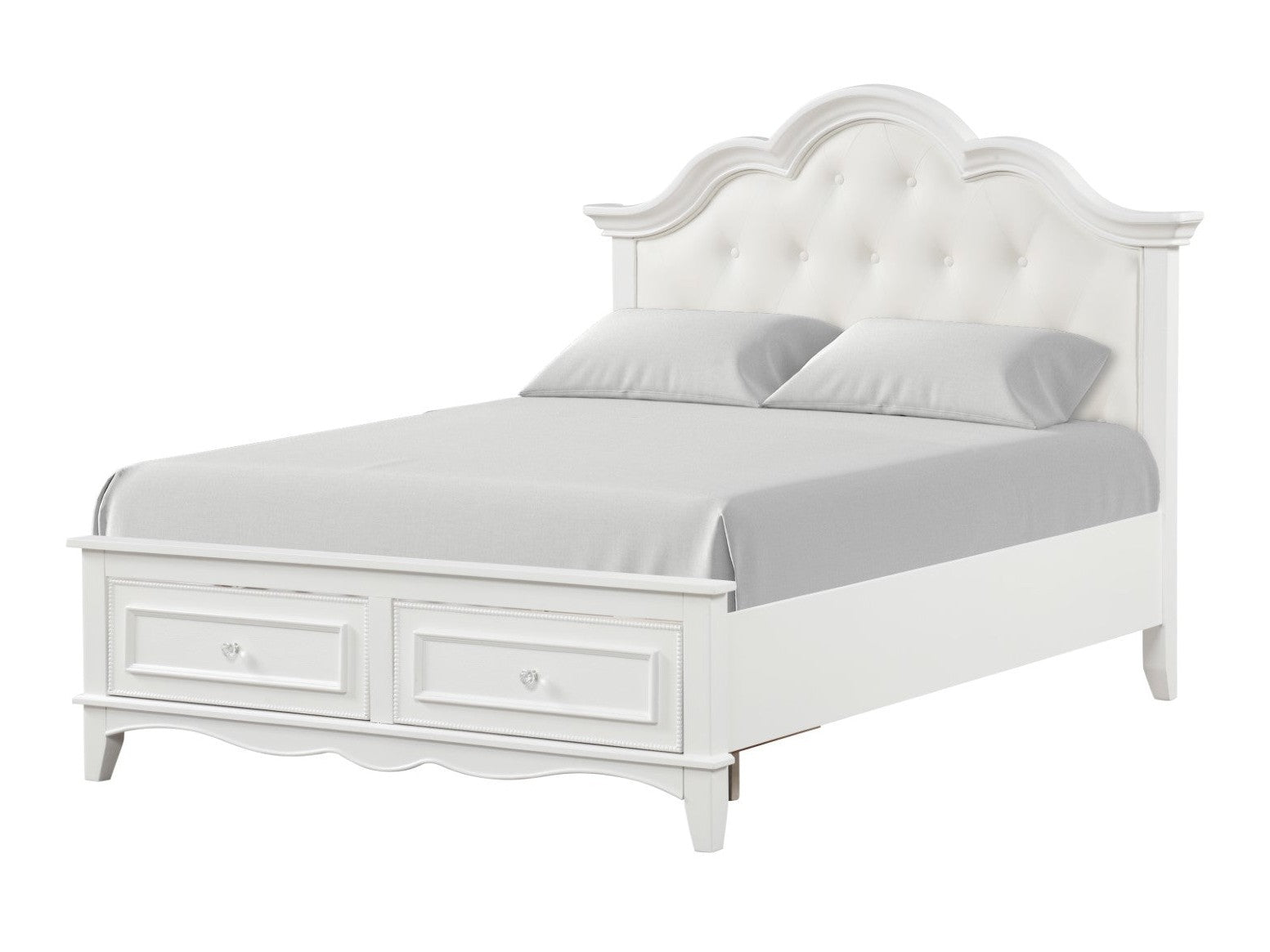 Naucalpan White Twin Bed
