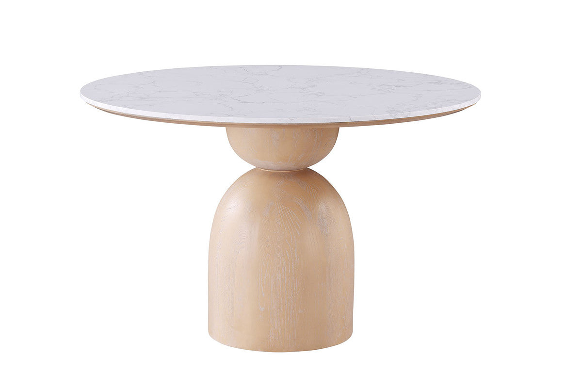 Neasden Natural/Black/White 5 Pc. Dining Table Set