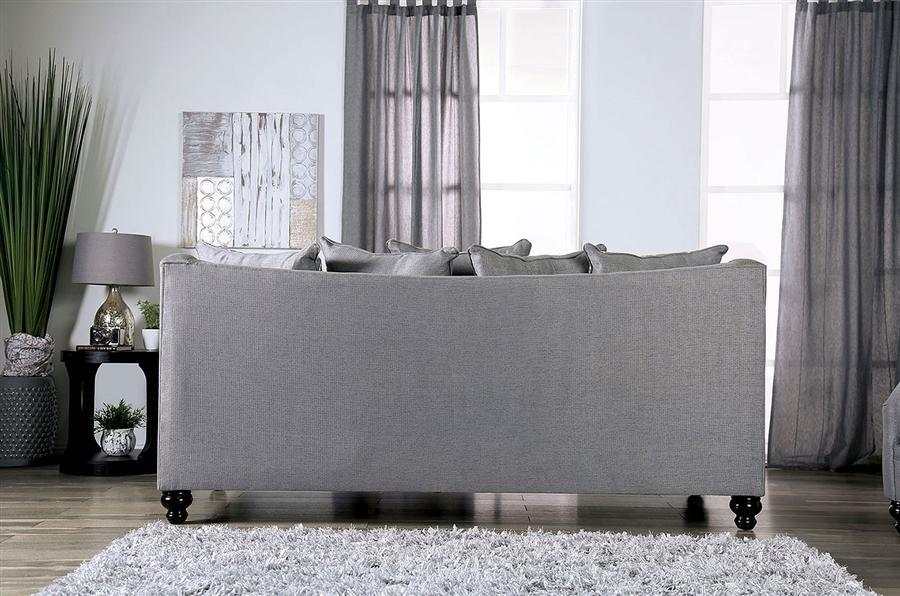 Nefyn Gray Stationary Sofa & Loveseat 2pc